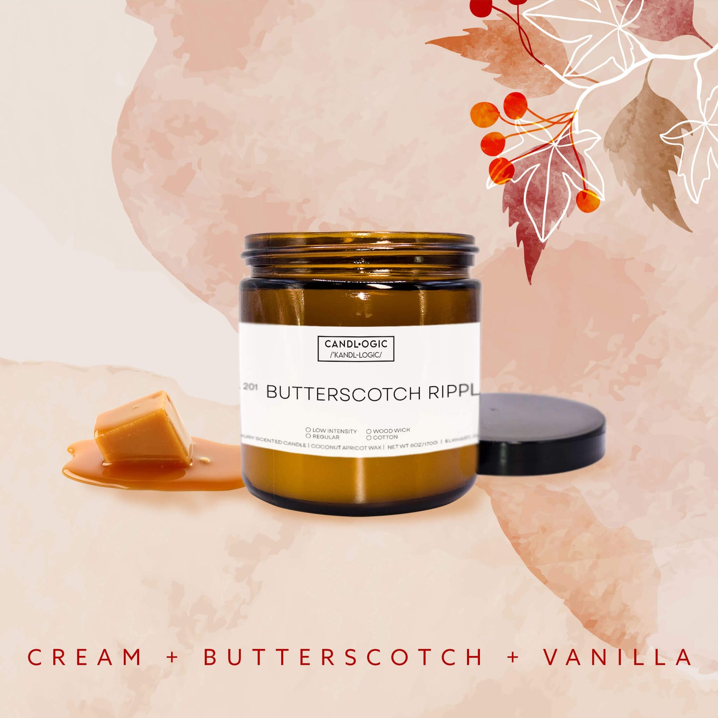 No. 201 Butterscotch Ripple - Cream, Butterscotch & Vanilla