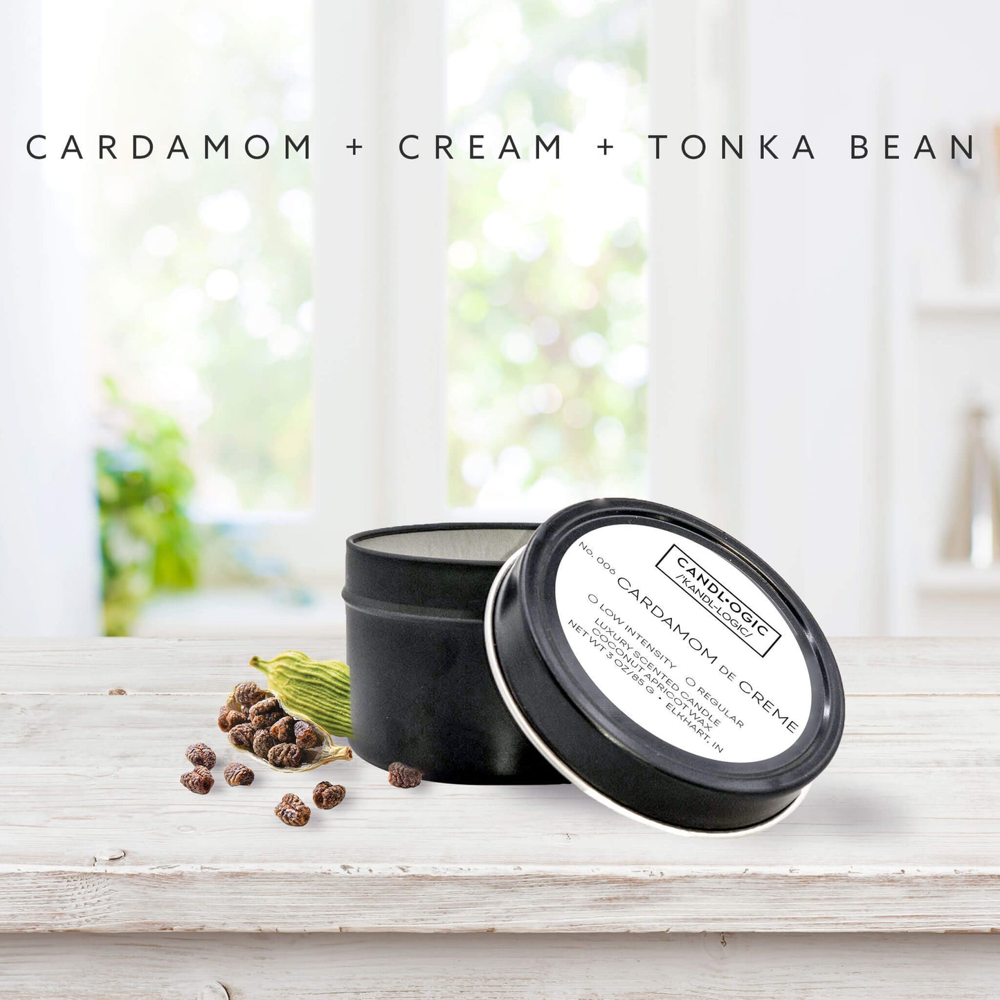 No. 006 Cardamom de Creme candle - Cardamom, Cream & Tonka Bean
