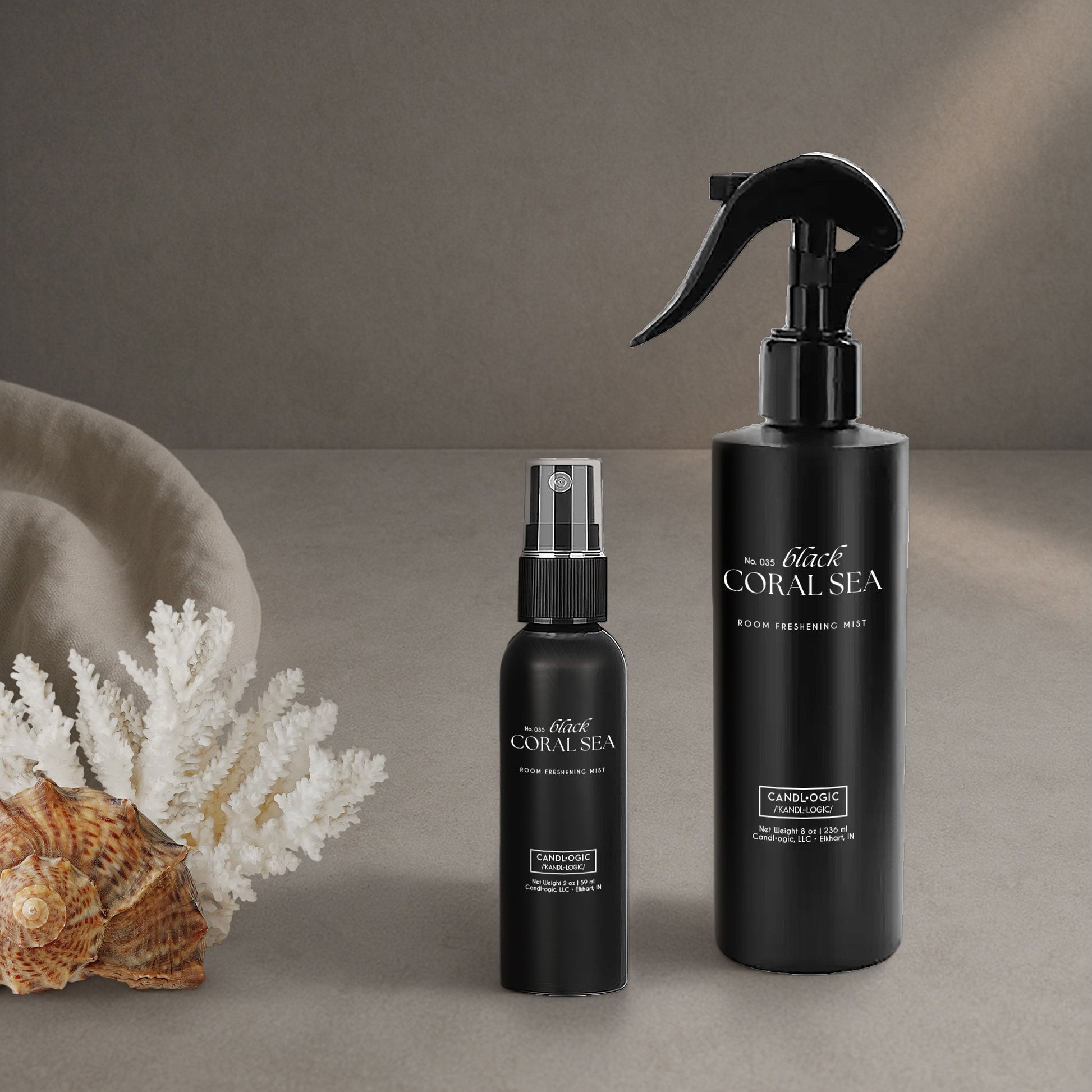 Marine-Amber-Cedar Home Fragrance No. 035 Black Coral Sea Room Spray