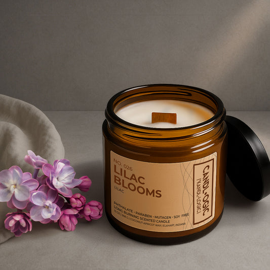 Lilac Home Fragrance No. 026 Lilac Blooms Scented Wood Wick Candle