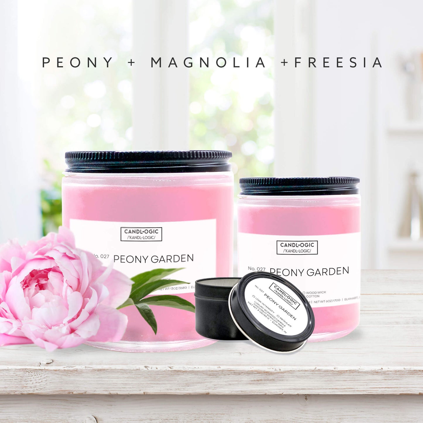 No. 027 Peony Garden candle - Peony, Magnolia & Freesia