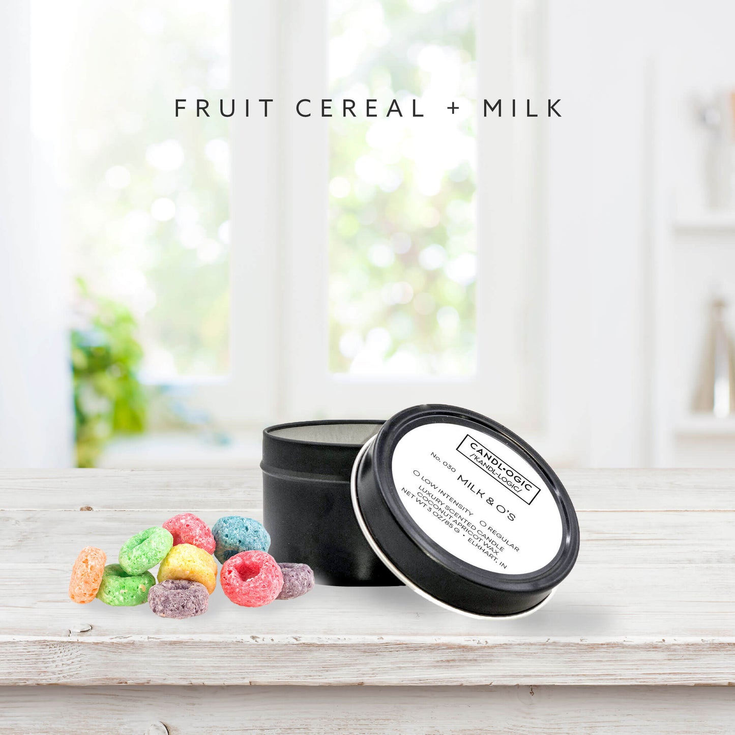 No. 030 Milk & O's candle - Fruit Cereal & Milk