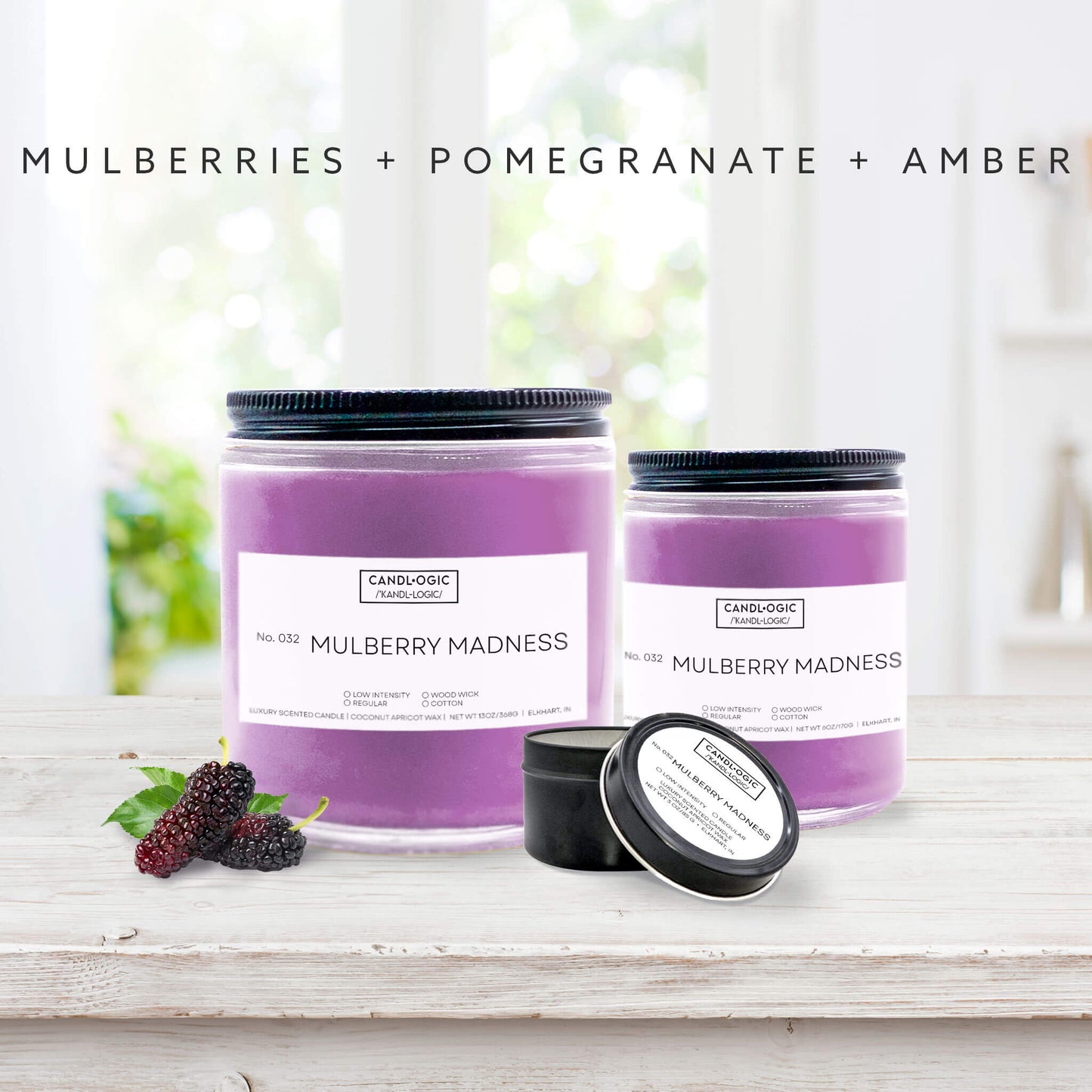 No. 032 Mulberry Madness candle - Mulberries, Pomegranate & Amber