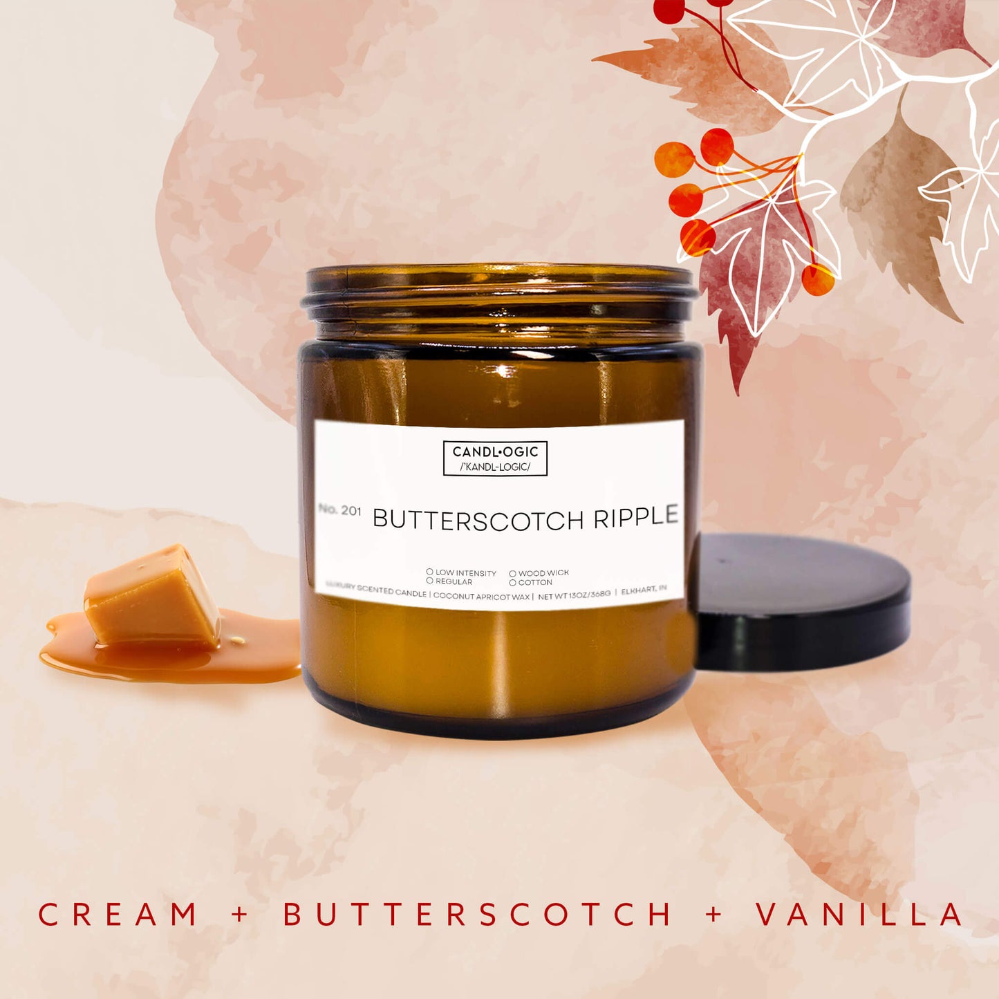 No. 201 Butterscotch Ripple - Cream, Butterscotch & Vanilla