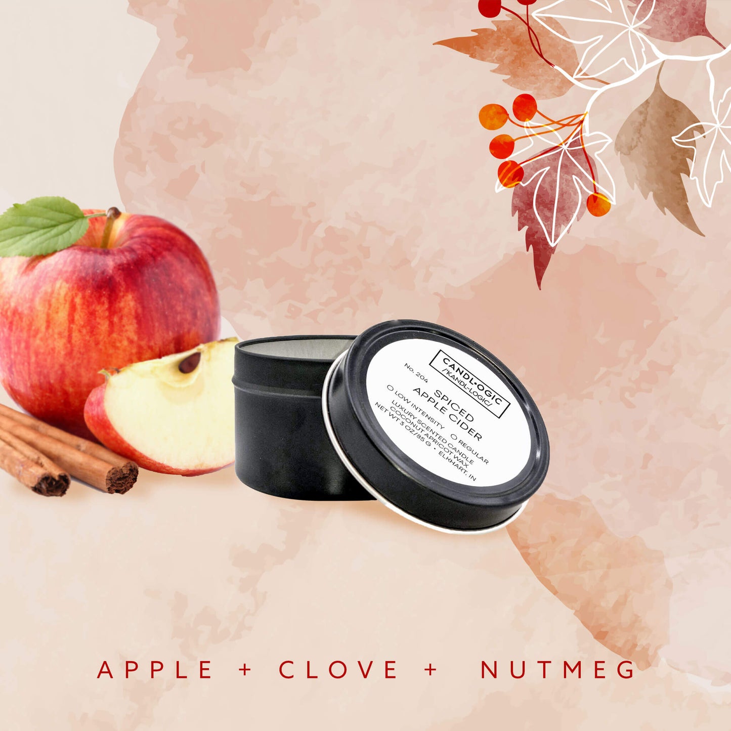 No. 204 Spiced Apple Cider candle - Apple, Clove & Nutmeg