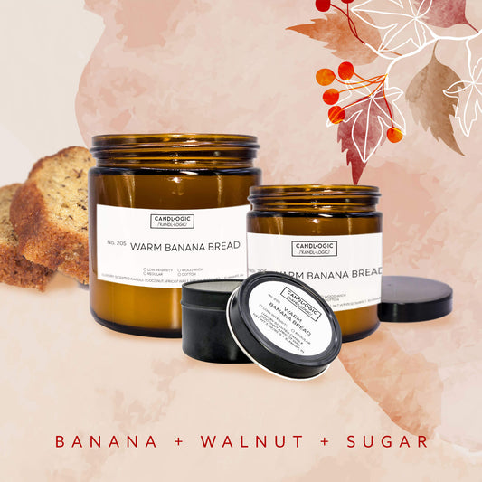 No. 205 Warm Banana Bread candle - Banana, Walnut & Sugar